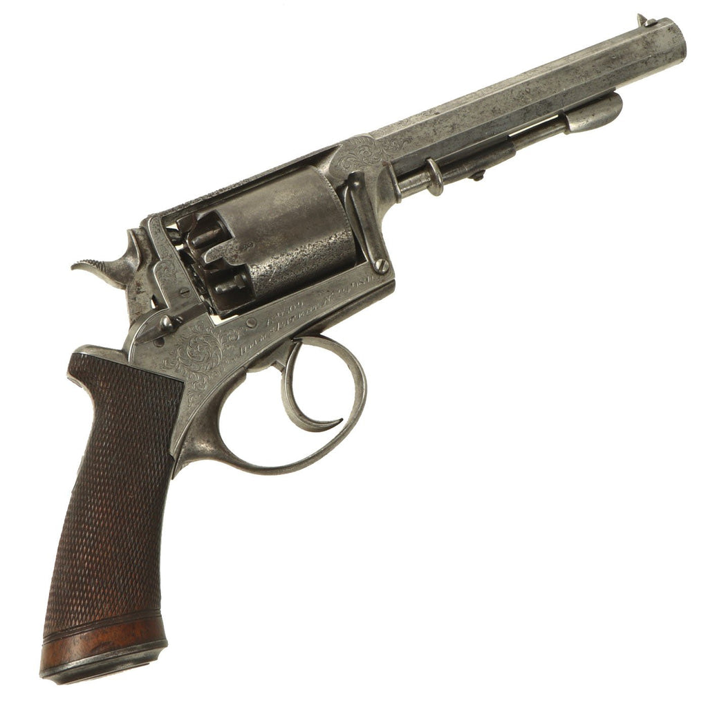 Original Upmarket British Officer's M1858 Beaumont - Adams Percussion Revolver with Brazier's Patent Loader Original Items