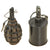 Original Set of Two Polish Made WWII Style Soviet Russian Inert Grenades - RG-42 and F1 Style Original Items