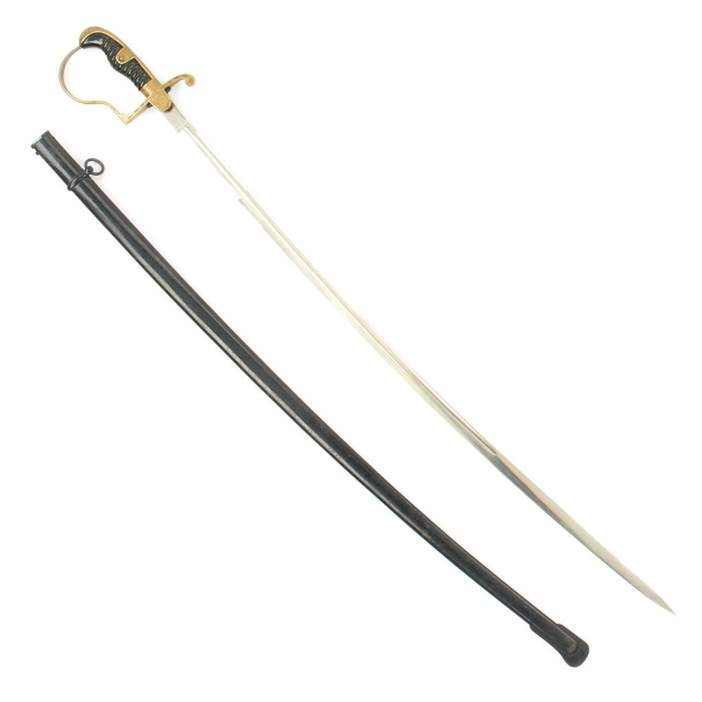 Original German WWII Army Officer Dove Head Sword with Scabbard by ALCOSO of Solingen Original Items