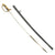 Original WWII Japanese Police Officer Nickel-Plated Parade Sword with Scabbard Original Items