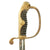 Original WWII Japanese Police Officer Nickel-Plated Parade Sword with Scabbard Original Items