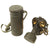 Original German WWII Named & Luftwaffe Flak Regt. Marked M38 Gas Mask with Can & Rag - dated 1940 Original Items