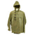 Original U.S. WWII Navy Rain Deck Jacket with Front Snap Hooks - Size Large Original Items