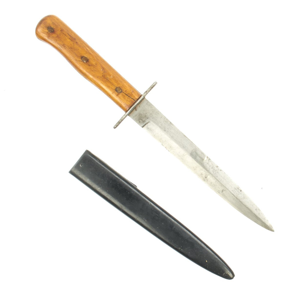 Original German WWII Luftwaffe Fallschirmjäger Fighting Knife - Weimar Eagle 6 Marked Original Items