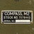 Original U.S. WWII M2 Artillery Compass with Leather Case Original Items