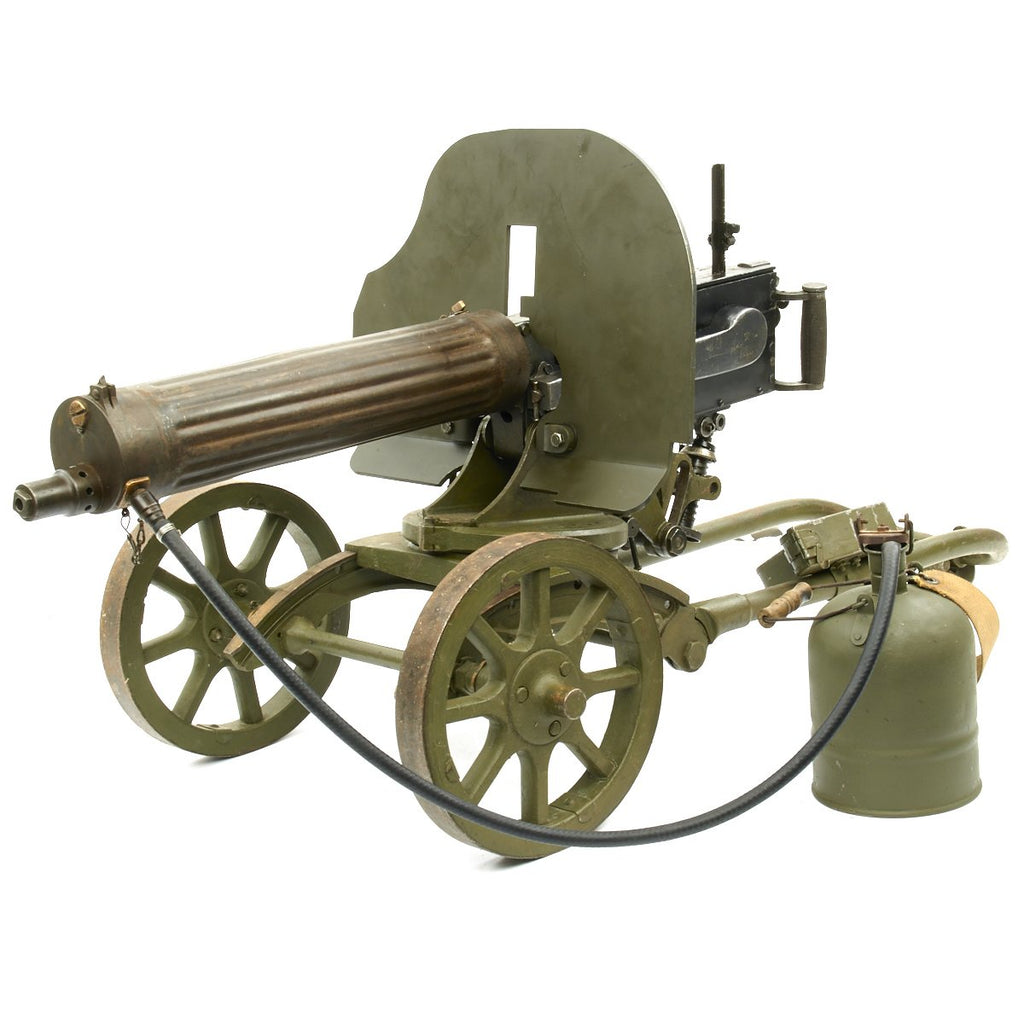 Original Russian Maxim M1910 Fluted Display Machine Gun with Sokolov Mount and Accessories Original Items