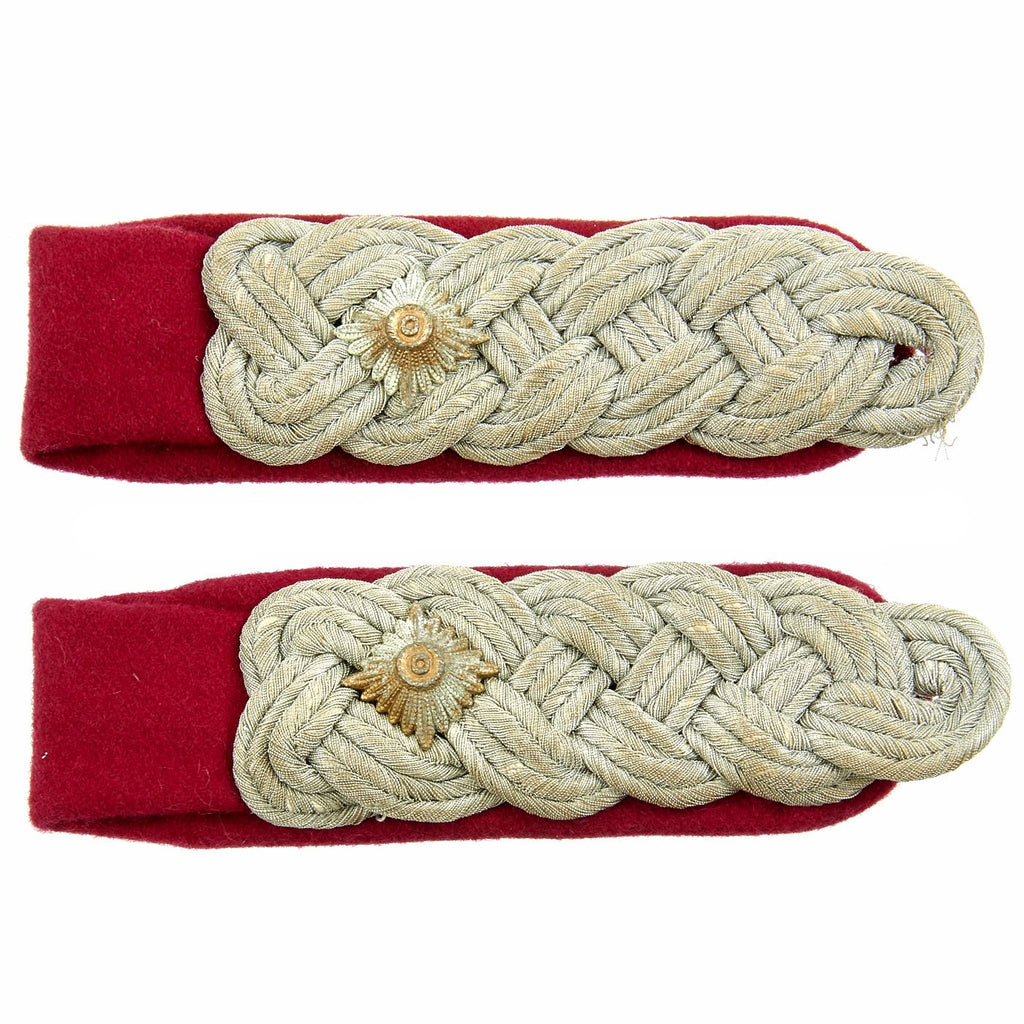 Original German WWII Heer Army Rocket & Chemical Troops Lt. Colonel Shoulder Boards - Oberstleutnant Original Items