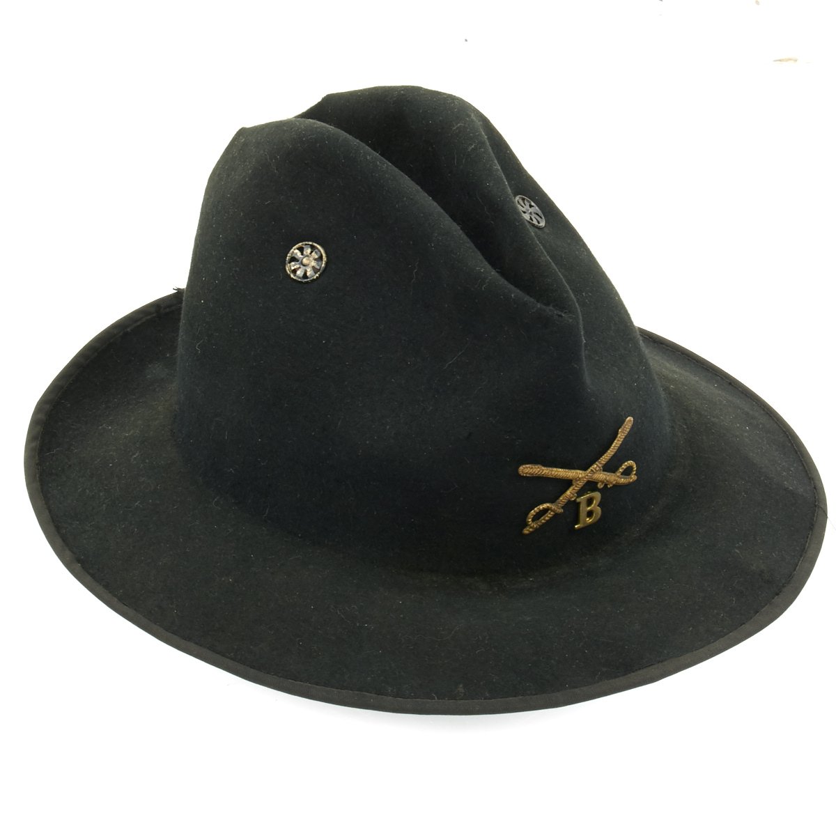 M1872 Wool Felt Campaign Hat - Indian Wars Cavalry Style (Size 7 1/2) - Mexico