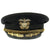 Original U.S. WWII Navy Commander Blue Peaked Visor Cap Named to Cmdr Burt Ewart Original Items