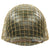 Original U.S. WWII Major M1 McCord Fixed Bale Front Seam Helmet with Westinghouse Liner Original Items