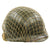 Original U.S. WWII Major M1 McCord Fixed Bale Front Seam Helmet with Westinghouse Liner Original Items