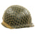 Original U.S. WWII Major M1 McCord Fixed Bale Front Seam Helmet with Westinghouse Liner Original Items
