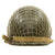 Original U.S. WWII Major M1 McCord Fixed Bale Front Seam Helmet with Westinghouse Liner Original Items