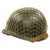 Original U.S. WWII Major M1 McCord Fixed Bale Front Seam Helmet with Westinghouse Liner Original Items