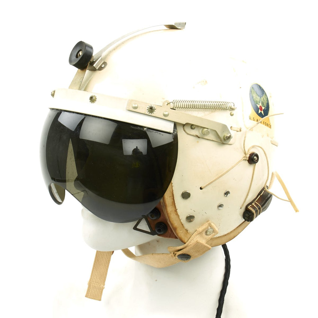 Original U.S. Air Force 1957 Gentex P-4A Flight Helmet with Control Stick