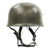 Original German WWII M38 Single Decal Luftwaffe Paratrooper Helmet - Restored Original Items