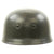 Original German WWII M38 Single Decal Luftwaffe Paratrooper Helmet - Restored Original Items