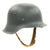 Original German WWII M42 Single Decal Luftwaffe Helmet - ET64 Original Items
