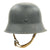 Original German WWII M42 Single Decal Luftwaffe Helmet - ET64 Original Items