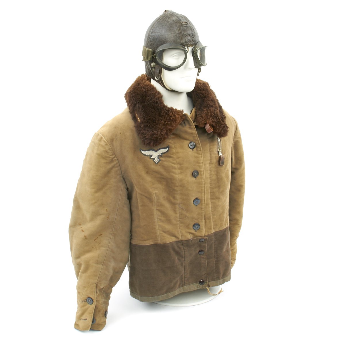 Original German WWII Luftwaffe Pilot Winter Flying Uniform Set With Original German WWII Luftwaffe Pilot Winter Flying Uniform Set With