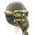 Original U.S. WWII Army Air Forces Aviator Flight Helmet Set - Aviator Goggles, A-10A Mask, A-11 Helmet Original Items