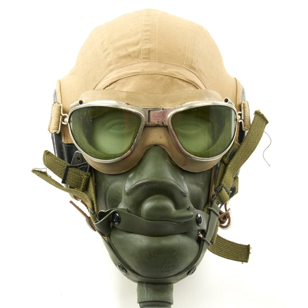 Original U.S. WWII Army Air Force Aviator Flight Helmet Set
