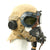 Original British WWII RAF Type D Flying Helmet with Mk VII Goggles and Oxygen Mask Original Items