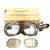 Original British WWII RAF Mk VIII Flying Goggles Unissued in Original Box with Spare Lenses by Fish Optical Original Items