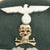 Original German WWII 17th Infantry Regiment NCO Visor Cap with Braunschweig Skull Insignia Original Items