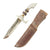 Original U.S. WWII Theater Made Customized RH Pal 36 Fighting Knife with Leather Sheath Original Items