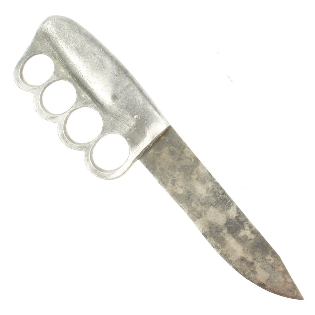 Original U.S. WWII Theater Made Knuckle Fighting Knife Original Items