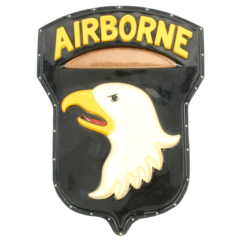 Original U.S. Vietnam War 101st Airborne Division Sign Plaque - 36 x 26 Original Items