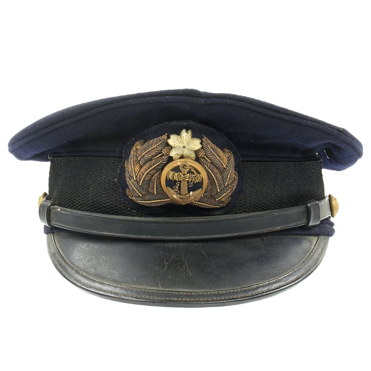 Original WWII Imperial Japanese Navy Officer Visor Cap