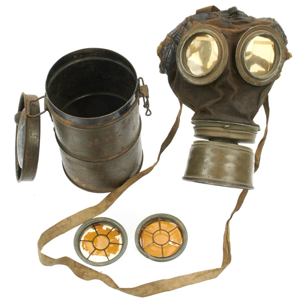 Original Imperial German WWI 1917 Gas Mask with Can Original Items