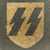 Original German WWII M40 Single Decal SS by Quist - Size 66cm Original Items