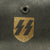 Original German WWII M40 Single Decal SS by Quist - Size 66cm Original Items