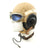 Original U.S. WWII Army Air Force Aviator Flight Helmet Set - AN6530 Blue Goggles, AN-H-15 Helmet, T-3O-V Throat Mic and ANB H-1 Receivers Original Items