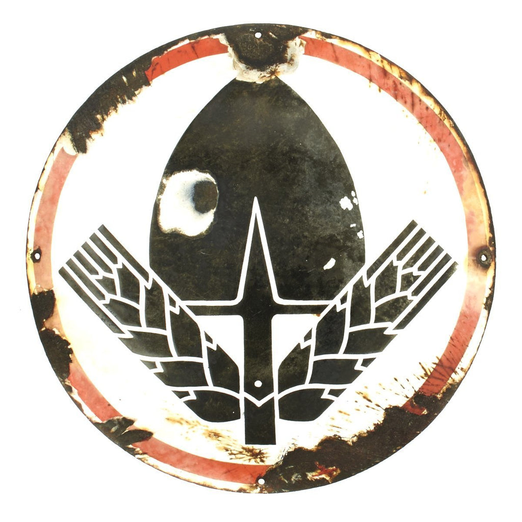 Original German WWII Reich Labor Service RAD Enamel Sign - Reichsarbeitsdienst Original Items