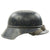 Original German WWII M38 Luftschutz Gladiator Air Defense Helmet with Removed Decal Original Items