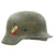 Original German WWII Army Heer M35 Double Decal Steel Helmet - ET64 Original Items