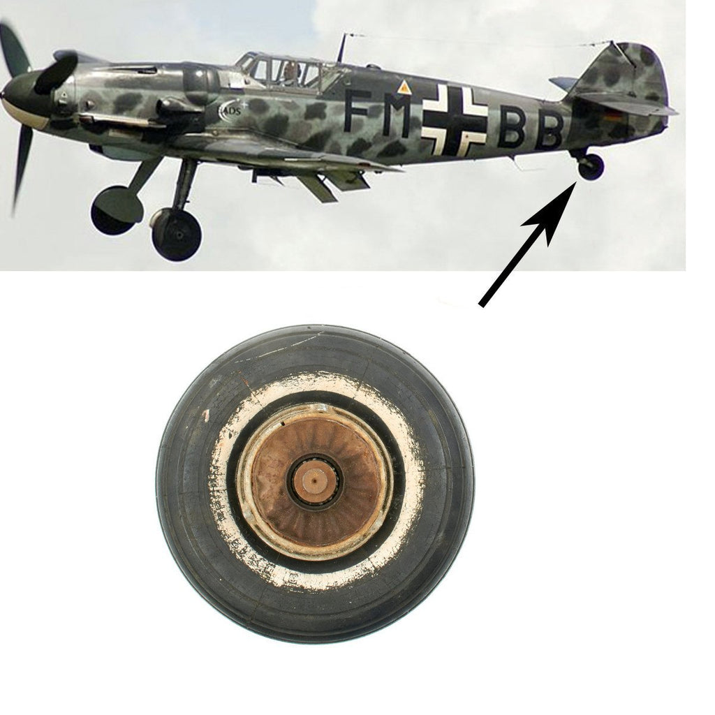 Original German WWII Luftwaffe Messerschmitt Bf 109 Landing Gear Rear Wheel - Me 109 Original Items