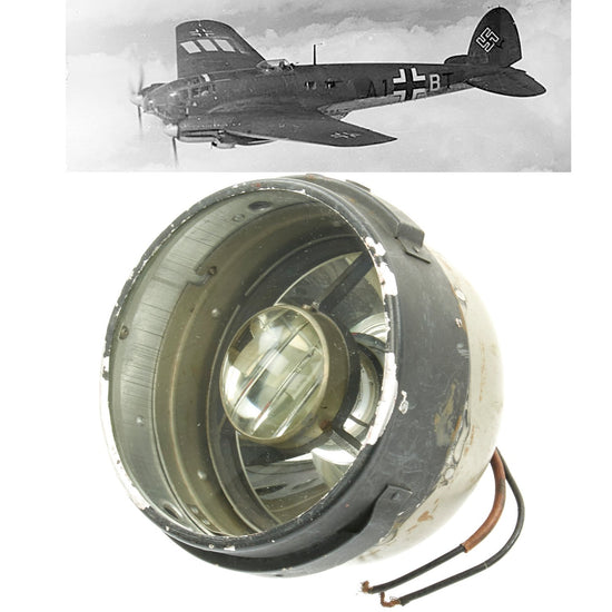 Original German WWII Heinkel HE 111 Aircraft Light Original Items