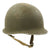 Original U.S. WWII 1941 Personalized M1 McCord Fixed Bale Front Seam Helmet with Hawley Liner Original Items
