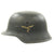 Original German WWII M42 Single Decal Luftwaffe Helmet with Textured Paint - ckl66 Original Items