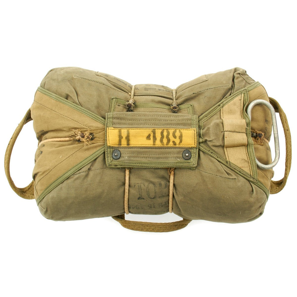 Original U.S. WWII USAAF Type A-4 QAC Parachute Pack Dated 1944 Original Items