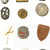 Original German WWII Tinnie Pin and Badge Collection - Set of 44 Original Items