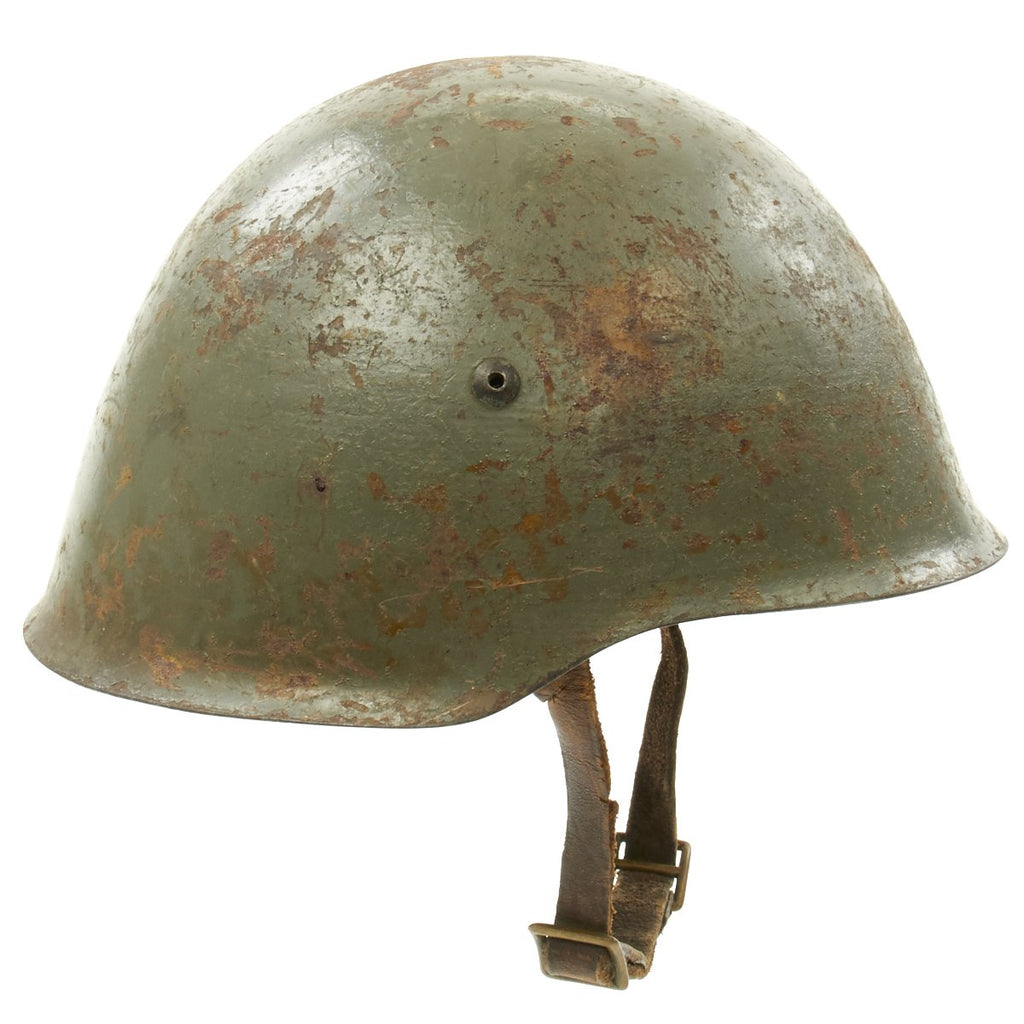 Original WWII Portuguese M40 Helmet Original Items