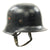 Original German WWII M34 Square Dip NSDAP Double Decal Civic Police Steel Helmet Original Items