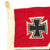 Original German WWII U-Boat Kriegsmarine Naval Battle Flag with Wartime Markings 50cm x 85cm Original Items