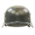 Original German WWII Luftwaffe M35 Double Decal Steel Helmet - marked SE64 Original Items